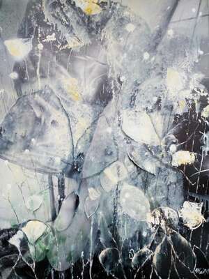 Ölbilder "Motten ans Licht" Öl auf Leinwand, 100x70cm